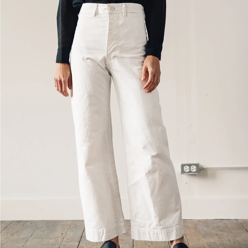Jesse Kamm Sailor Pants Size 0 white